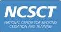NCSCT logo with the text "National Centre for Smoking Cessation and Training" on a blue background.